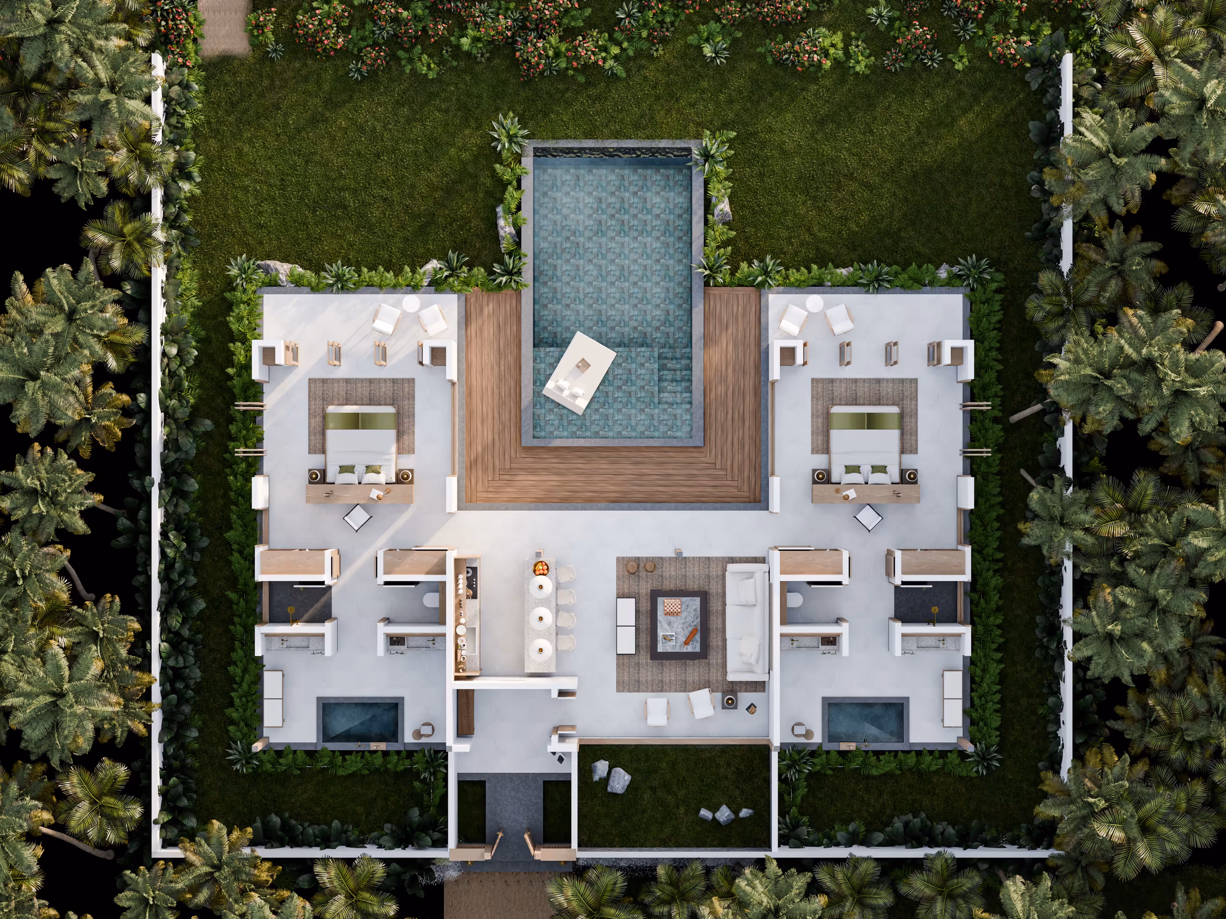 One Bedroom Suite Floor Plan